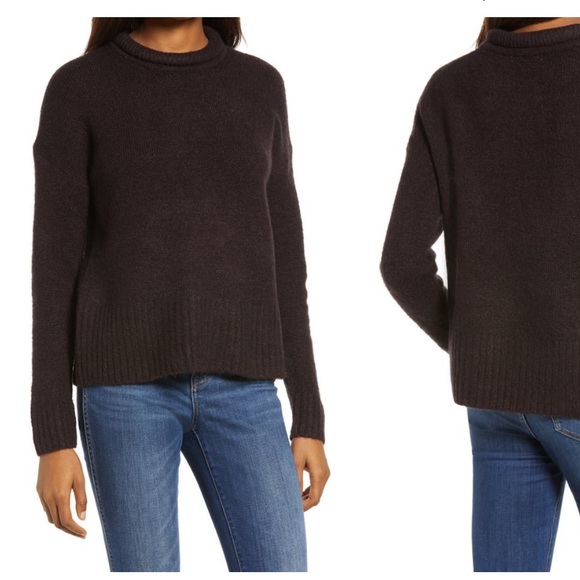 Madewell Sweaters - Madewell Luke Puff Neck Trim Pullover
